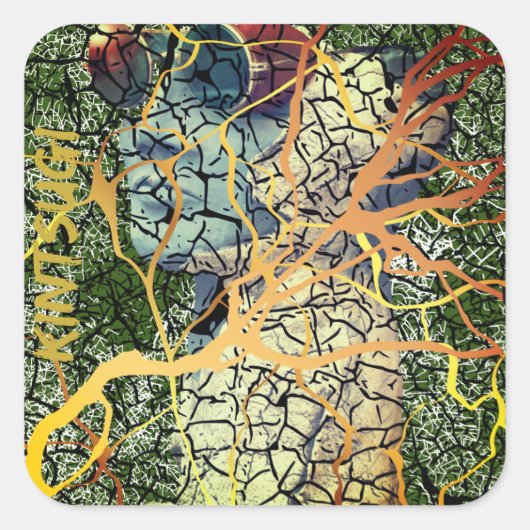 Kintsugi - reparierte Identität スクエアシール (正面)