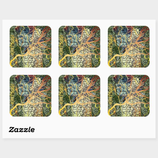 Kintsugi - reparierte Identität スクエアシール (シート)