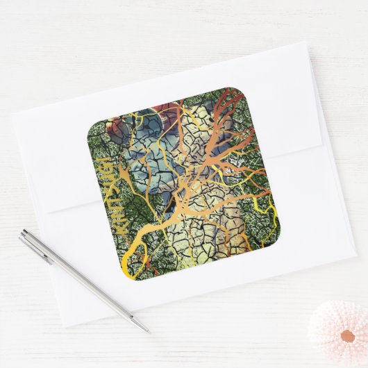 Kintsugi - reparierte Identität スクエアシール (封筒)