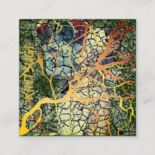 Kintsugi - reparierte Identität スクエア名刺 (正面)