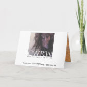 Kiowaの金ゴールドのデラックスなデザイナーA7 Notecard カード (裏面)