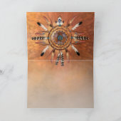 Kiowaの金ゴールドのデラックスなデザイナーA7 Notecard カード (内部)