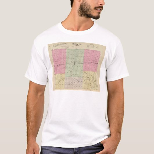 Kiowa郡、カンザス Tシャツ (正面)