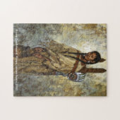 Kiowa Cradleboardのネイティブアメリカンの女性のパズル ジグソーパズル (横)