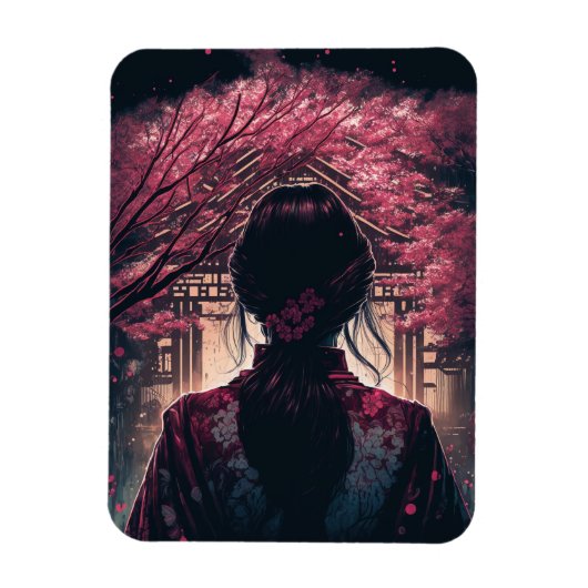 Kira Kirschbluten - Flexiber Fotomagnet マグネット (縦)