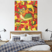 Kirar Melody in Fragments キャンバスプリント (インサイチュ (寝室))