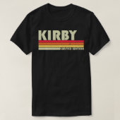 KIRBYギフト名パーソナライズされたおもしろいレトロヴィンテージB Tシャツ (デザイン正面)