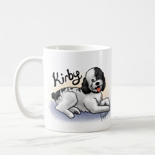"Kirby"のカスタムなマグ コーヒーマグカップ (左)