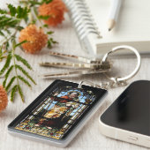 Kirchenfenster Schweiz Suisse / Schlüsselanhänger キーホルダー (正面右)