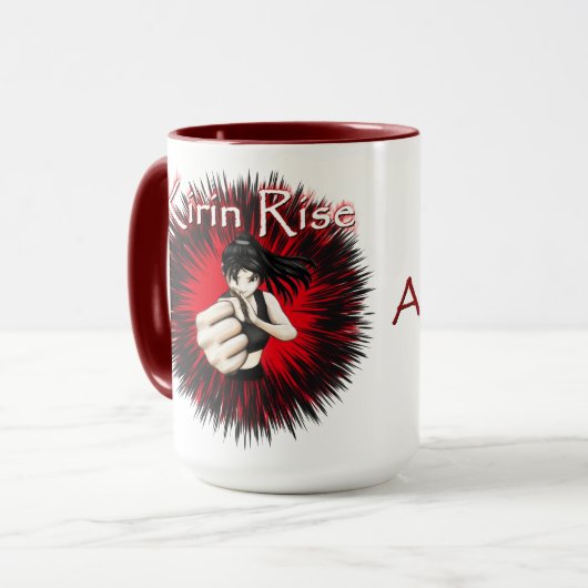 Kirinの上昇15のozのコーヒー・マグ マグカップ (正面左)