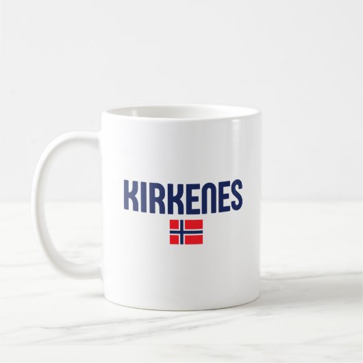 KIRKENESノルウェー コーヒーマグカップ (左)