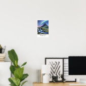 Kirkjufell Iceland Wall Art, Mountain Poster ポスター (ホームオフィス)
