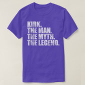 KirkKirk姓Kirk姓K Tシャツ (デザイン正面)