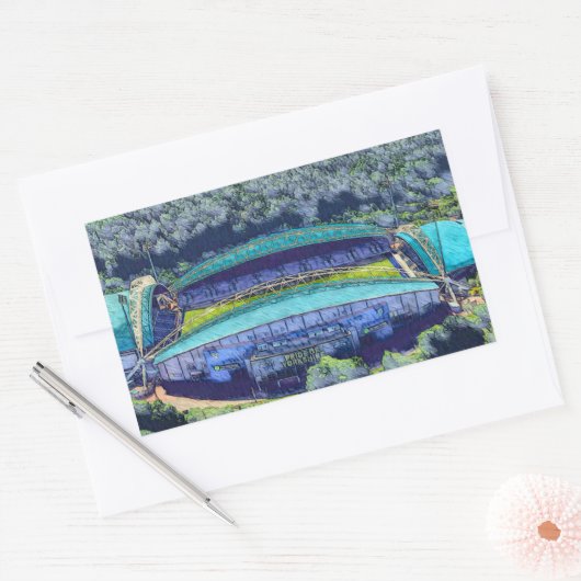 Kirklees Stadium, Huddersfield 長方形シール (封筒)