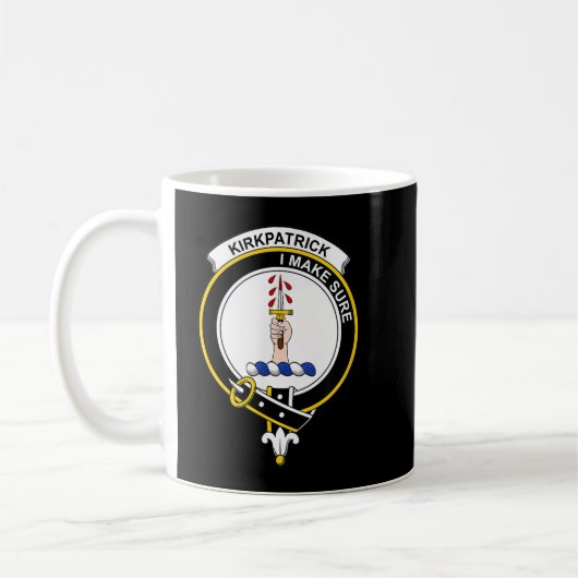 Kirkpatrick Coat of Arms  Family Crest  コーヒーマグカップ (左)