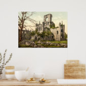 Kirkstall Abbey, Leeds, Yorkshire，イギリス ポスター (キッチン)