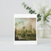 Kirkstall Abbey, Yorkshire, 1747 (キャンバス油) ポストカード (スタンド正面)