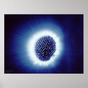 Kirlian Photo of Finger Tip ポスター
