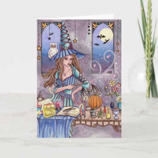 Kirra - Witch, Cat and Owl Card カード (正面)