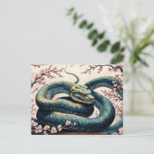 Kirschblüte im Jahr der Schlange ポストカード (スタンド正面)