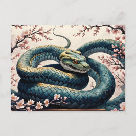 Kirschblüte im Jahr der Schlange ポストカード
