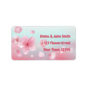 Kirschblüten - rosa mint | romantischer  ラベル (正面)