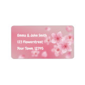 Kirschblüten - rosa | romantischer  ラベル (正面)