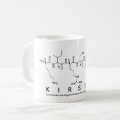 Kirstenペプチド名mug コーヒーマグカップ (正面左)