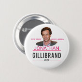 Kirsten Gillibrand: Jonathan for First Jenter 缶バッジ (正面&裏面)