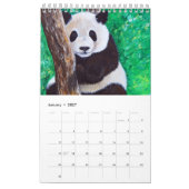 Kirsten Sneathによる動物画 カレンダー (1月 2027)