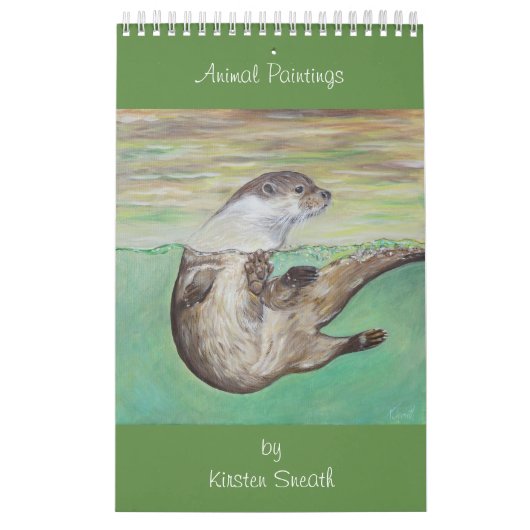 Kirsten Sneathによる動物画 カレンダー (カバー)