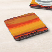 Kirt Tisdaleによる抽象芸術アートプリントのコースター コースター (左側)