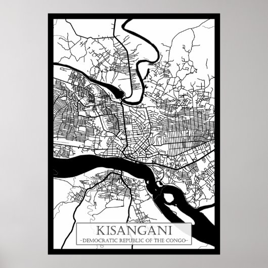 Kisangani Democratic Republic of the Congo City  ポスター (正面)