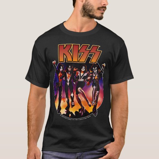 KISS(ヴィンテージ デザイン) Tシャツ (正面)