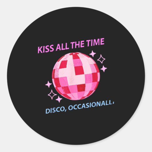 Kiss All Time Disco Occasionally ラウンドシール (正面)