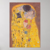 Kiss and cat Gustav Klimt ポスター (正面)