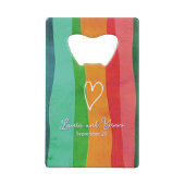 "Kiss and hearts" of gay love women クレジットカード栓抜き (裏面)