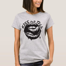 Kiss and Tell: Halloween Lips Tee Tシャツ