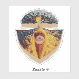 KIss Cut Hungry Hollow Brewing Sticker  シール