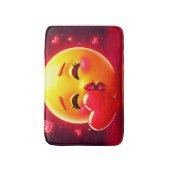 Kiss Emoji: Love and Hearts Art バスマット (正面縦)