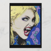 ‘Kiss Hard’ Painting on a Small-Scale Print  招待状 (正面)