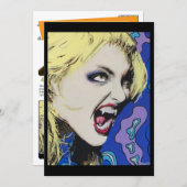 ‘Kiss Hard’ Painting on a Small-Scale Print  招待状 (正面/裏面)