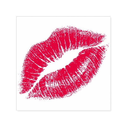 Kiss Lips,Realistic Lipstick Kiss  セルフインキングスタンプ (デザイン)