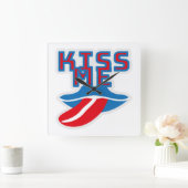 Kiss me / Besame Pixelat by Masanser スクエア壁時計 (ホーム)