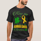 Kiss Me Childhood Cancer Survivor St Patrick Day  Tシャツ (正面)