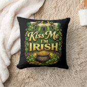 Kiss Me, I’m Irish クッション (ブランケット)