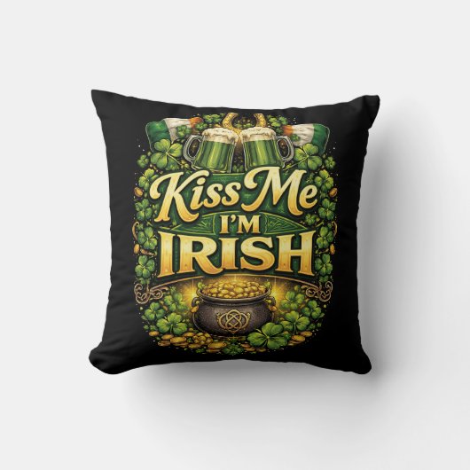 Kiss Me, I’m Irish クッション (正面)