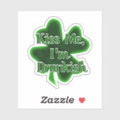 Kiss Me, I'm Drunkish St. Patrick's Day シール (シート)