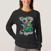 Kiss Me I'm Highrish  St Patricks Day Weed Stoner Tシャツ (正面)