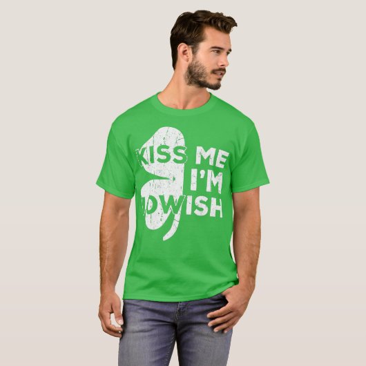 Kiss Me Im Iowish  Saint Patrick Day Gift Tシャツ (正面フル)